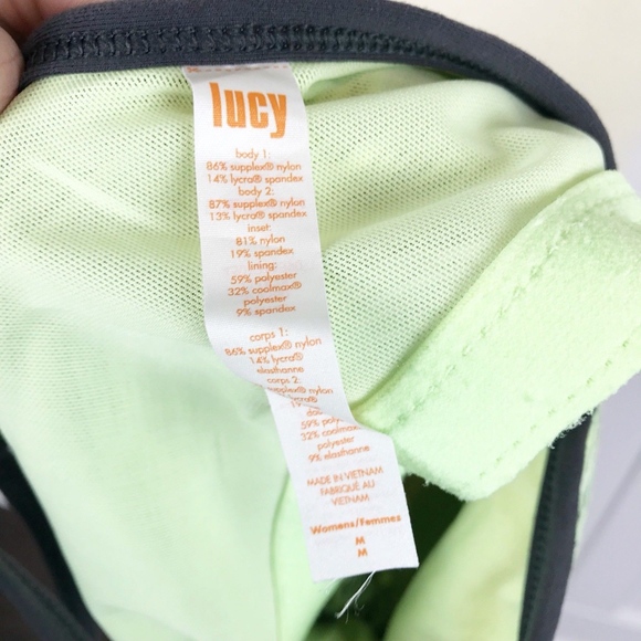 Lucy Athletic Racerback Tank Top Green Medium - Picture 8 of 8